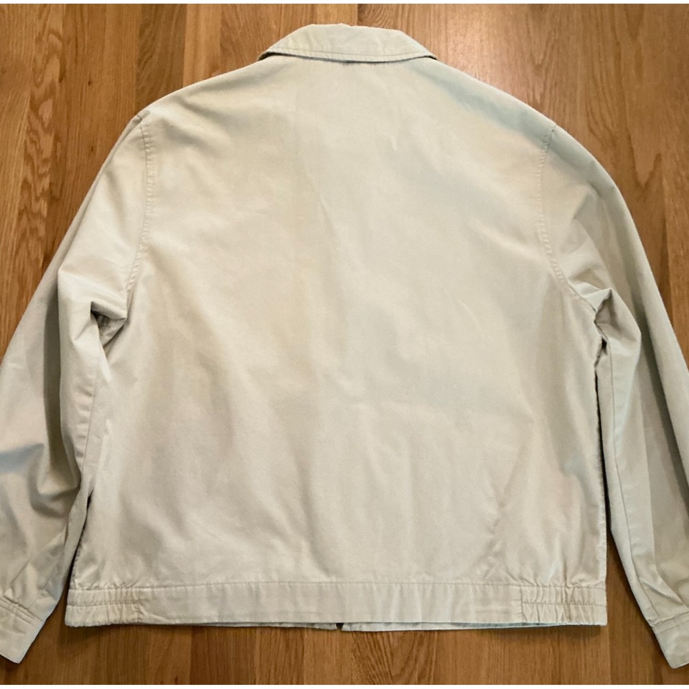 Vintage Eddie Bauer Harrington Jacket Mens L Beige Cotton Korea 90s Swing Top - Picture 3 of 12